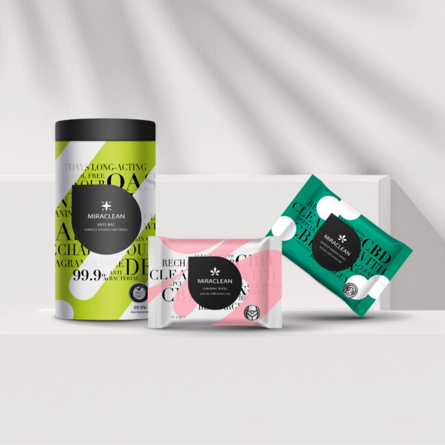 MIRACLEAN – Wet Wipes Packaging Design